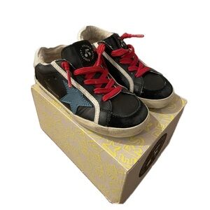 Golden Goose\ bonpoint Black and Blue Star Kids Sneakers